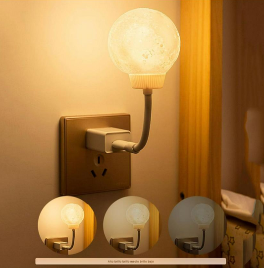 Lampara Luz Led Luna Con Usb