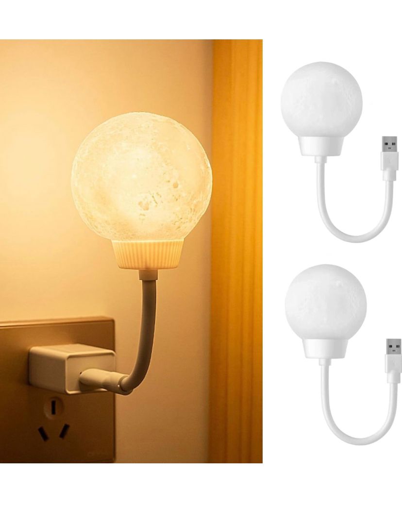 Lampara Luz Led Luna Con Usb